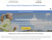 Tablet Screenshot of eaststoneycreekchiropractic.com